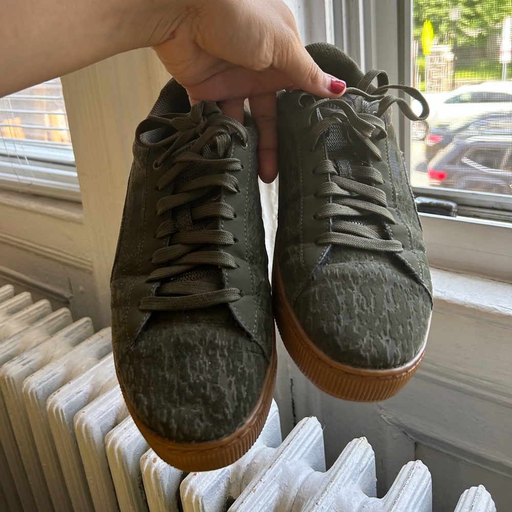 Green Puma Sneakers